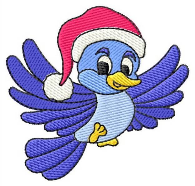 Picture of Holiday Bluebird Machine Embroidery Design