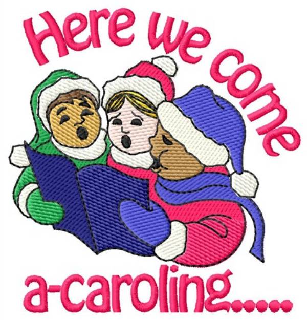 Picture of A-Caroling Machine Embroidery Design
