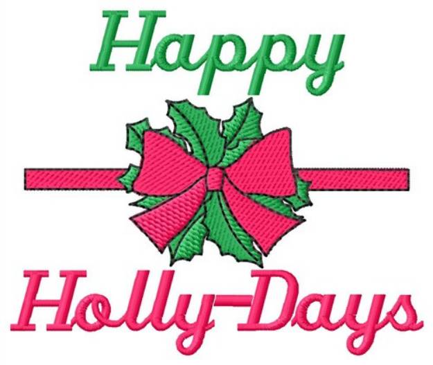 Picture of Holly-Days Machine Embroidery Design