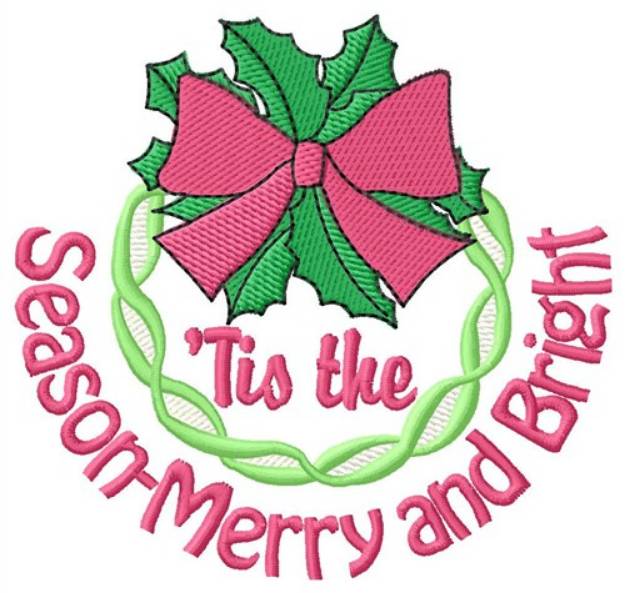 Picture of Merry And Bright Machine Embroidery Design