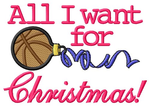 Want For Christmas Machine Embroidery Design