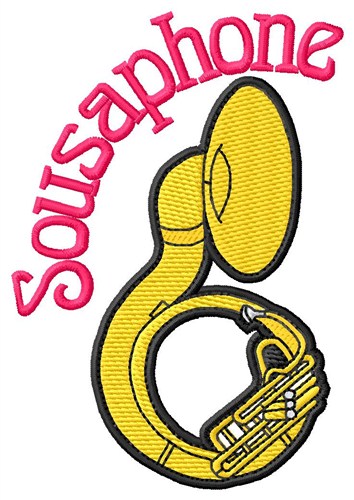 Sousaphone Machine Embroidery Design