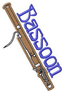 Picture of Bassoon Machine Embroidery Design