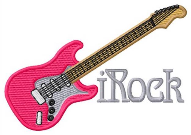 Picture of I Rock Machine Embroidery Design