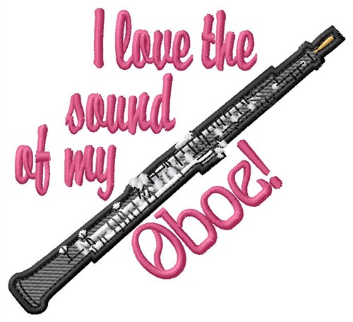 Sound Of Oboe Machine Embroidery Design