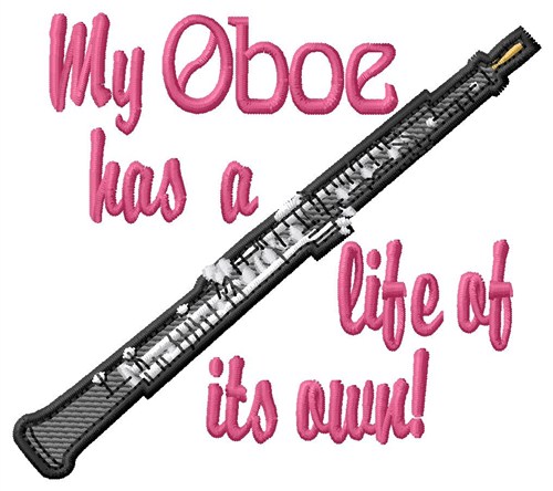 My Oboe Machine Embroidery Design