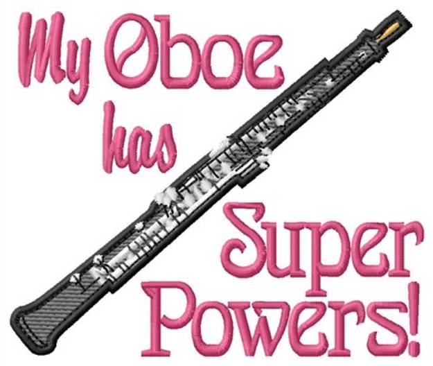 Picture of Oboe Super Powers Machine Embroidery Design