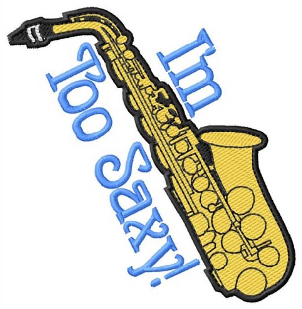 Picture of Too Saxy Machine Embroidery Design