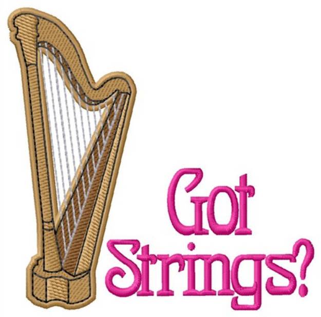 Picture of Got Strings? Machine Embroidery Design