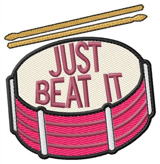 Picture of Beat It Machine Embroidery Design