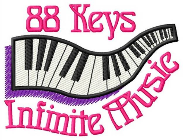Picture of 88 Keys Machine Embroidery Design