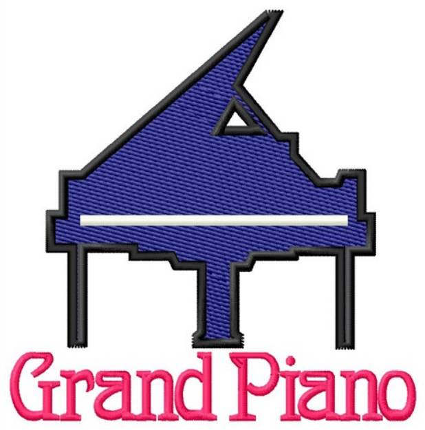 Picture of Grand Piano Machine Embroidery Design