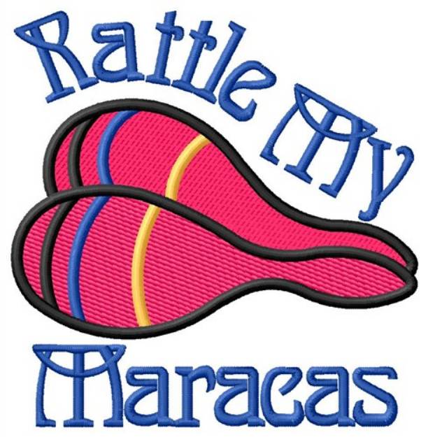Picture of Rattle My Maracas Machine Embroidery Design