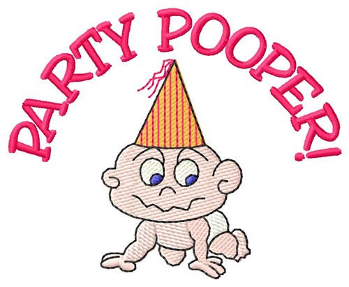 Party Pooper Machine Embroidery Design