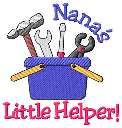 Nanas Little Helper Machine Embroidery Design
