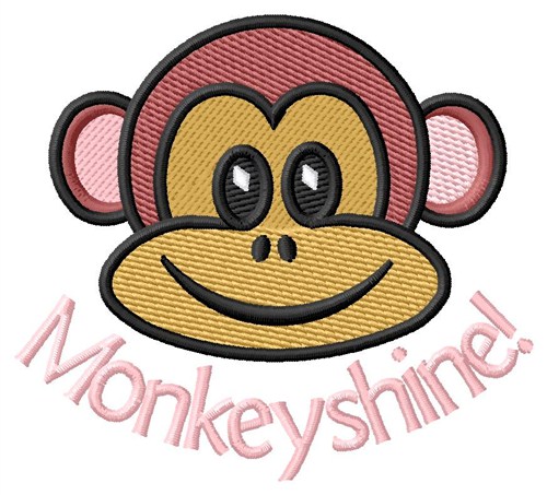 Monkey Shine Machine Embroidery Design