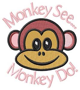 Picture of Monkey See/Do Machine Embroidery Design