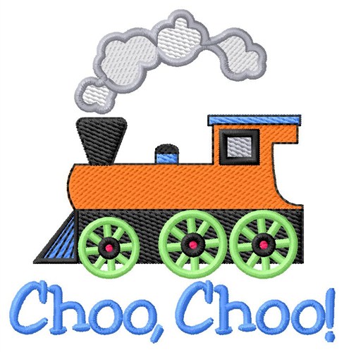 Choo, Choo Machine Embroidery Design