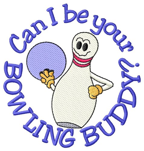 Bowling Buddy Machine Embroidery Design