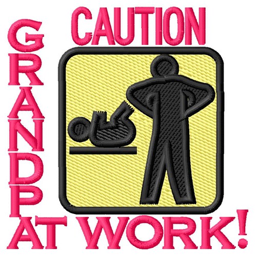 Grandpa At Work Machine Embroidery Design