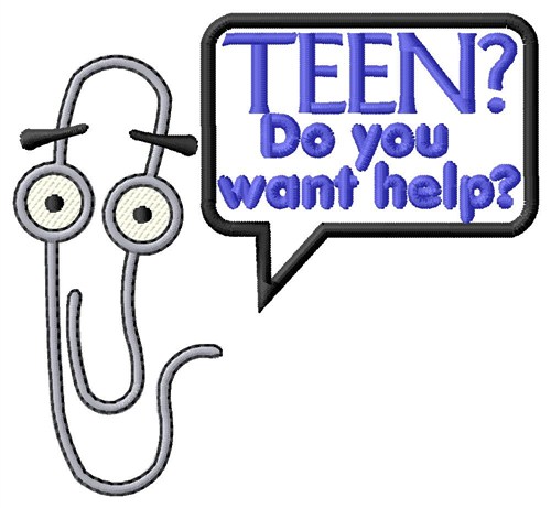 Teen Help? Machine Embroidery Design