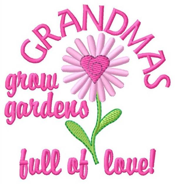 Picture of Grandmas Garden Machine Embroidery Design