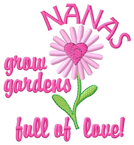 Nanas Garden Machine Embroidery Design