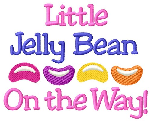 Little Jelly Bean Machine Embroidery Design