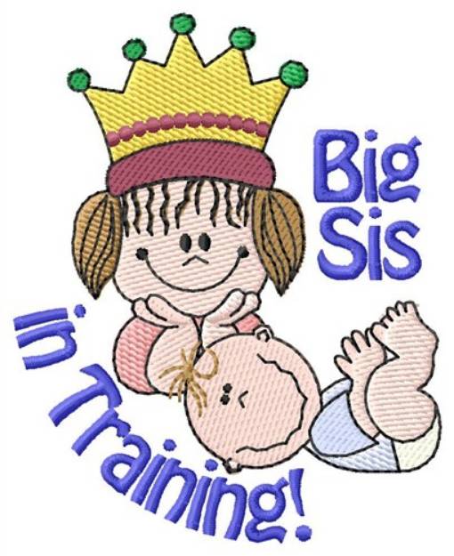 Picture of Big Sis In Training Machine Embroidery Design