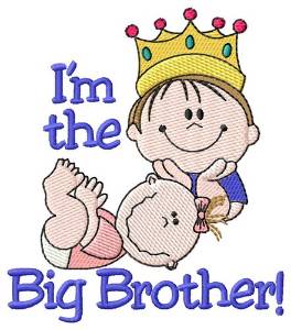 Picture of Im The Big Brother Machine Embroidery Design