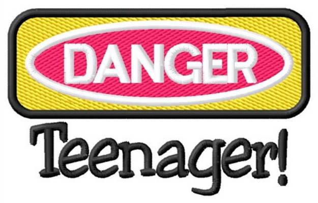 Picture of Danger Teenager Machine Embroidery Design