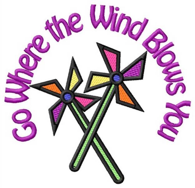 Picture of Where The Wind Blows Machine Embroidery Design