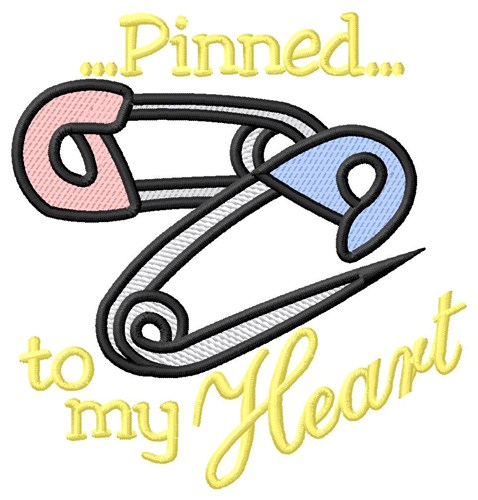 Pinned To My Heart Machine Embroidery Design