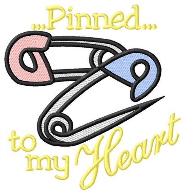 Picture of Pinned To My Heart Machine Embroidery Design