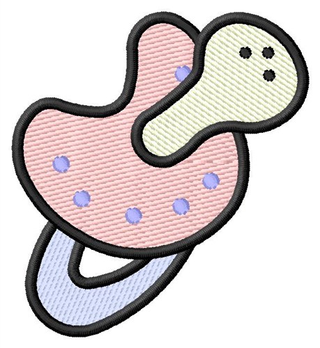 Pacifier Machine Embroidery Design