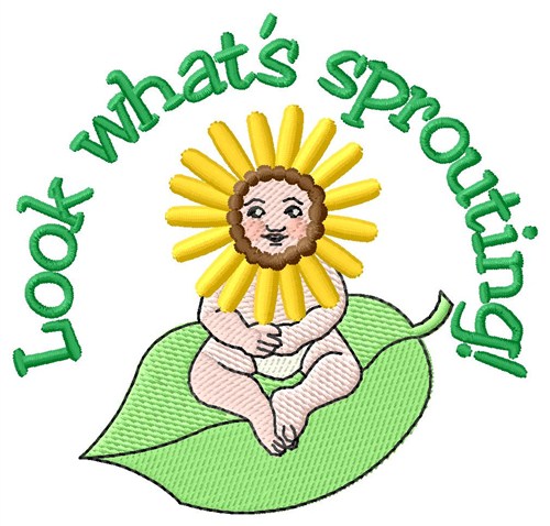 Look Whats Sprouting Machine Embroidery Design