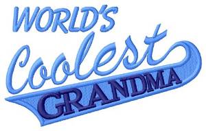 Picture of Worlds Coolest Grandma Machine Embroidery Design