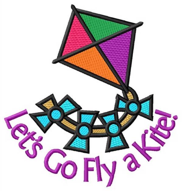 Picture of Go Fly A Kite Machine Embroidery Design