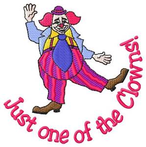 Picture of One Of The Clowns Machine Embroidery Design