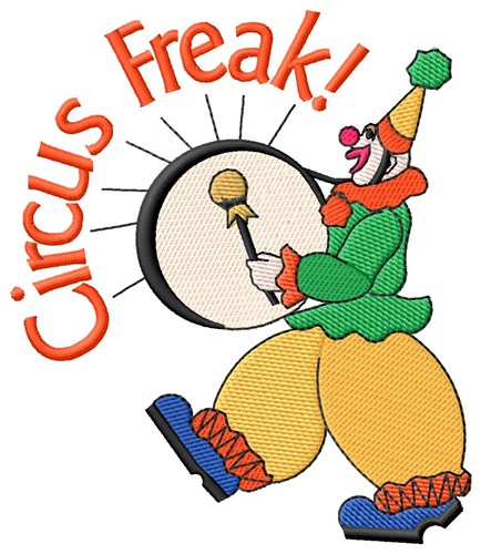 Circus Freak Machine Embroidery Design