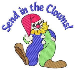Picture of Send In The Clowns Machine Embroidery Design