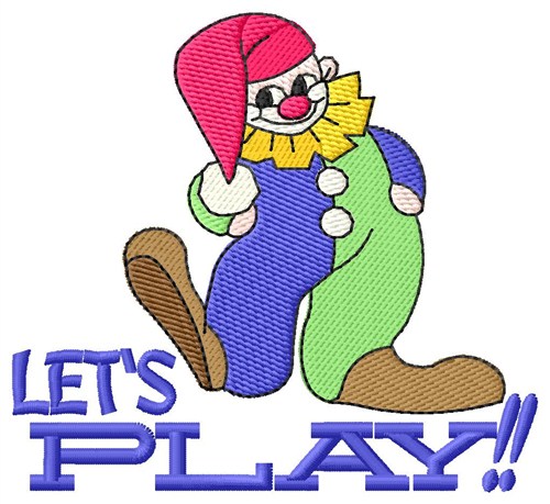 Lets Play Machine Embroidery Design