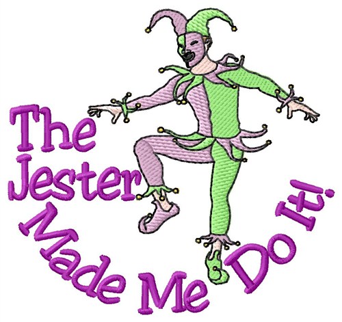 Jester Do It Machine Embroidery Design