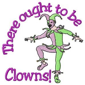 Picture of Ought To Be Clowns Machine Embroidery Design