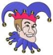Picture of Jester Face Machine Embroidery Design