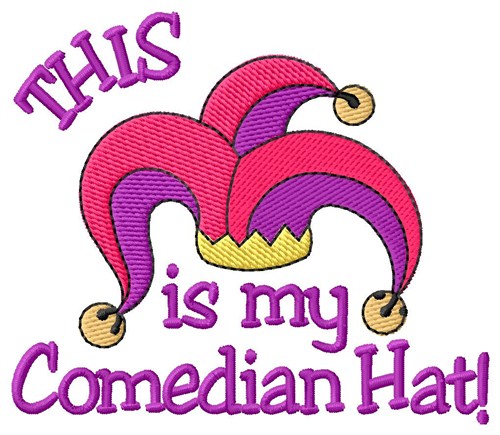 Comedian Hat Machine Embroidery Design