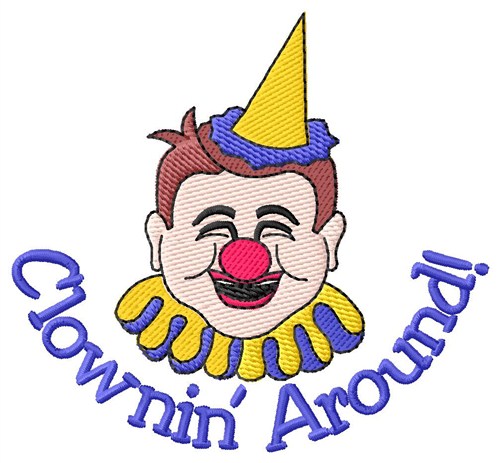 Clownin Around Machine Embroidery Design
