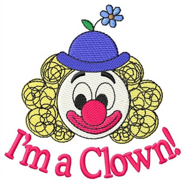 Picture of Im A Clown Machine Embroidery Design