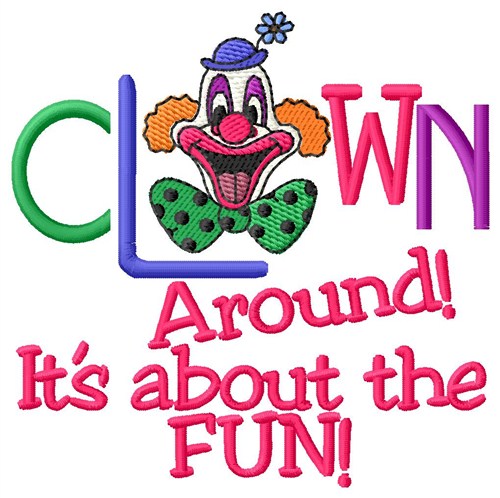 Clown Around Machine Embroidery Design