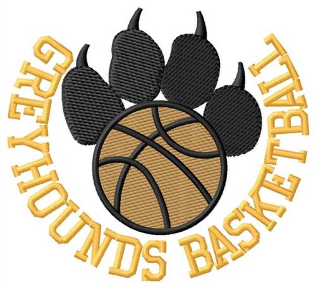 Picture of Greyhounds Basketball Machine Embroidery Design